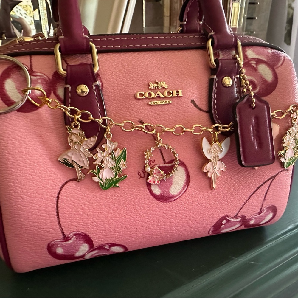 Mini Rowan Crossbody cherry print
